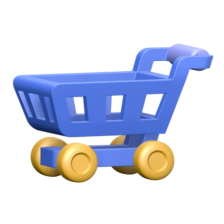 Shopping Cart  3D Illustration