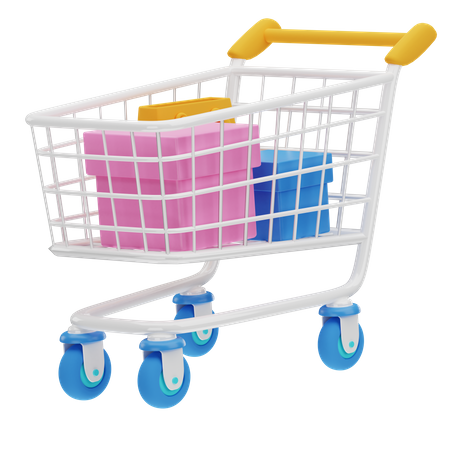 Shopping Cart  3D Illustration