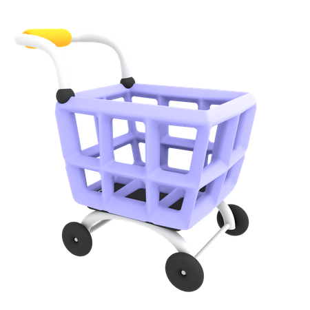 Shopping Cart  3D Illustration