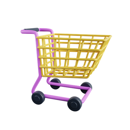 Shopping Cart  3D Illustration