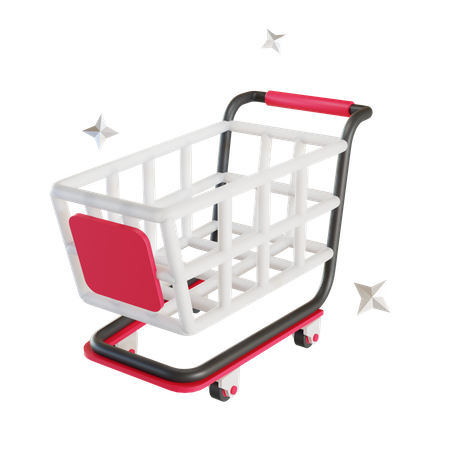 Shopping Cart  3D Illustration