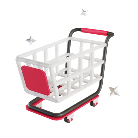 Shopping Cart  3D Illustration