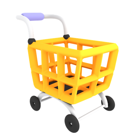 Shopping Cart  3D Illustration