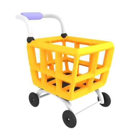 Shopping Cart  3D Illustration