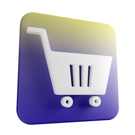 Shopping Cart  3D Illustration