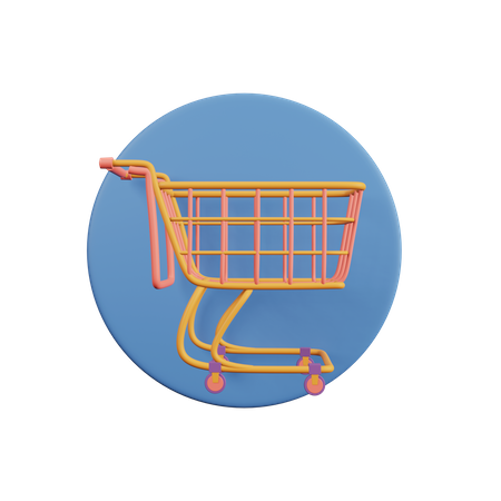 Shopping Cart  3D Illustration