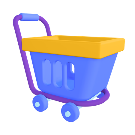 Shopping Cart  3D Illustration