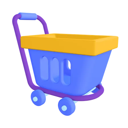 Shopping Cart  3D Illustration