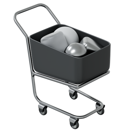 Shopping Cart  3D Illustration