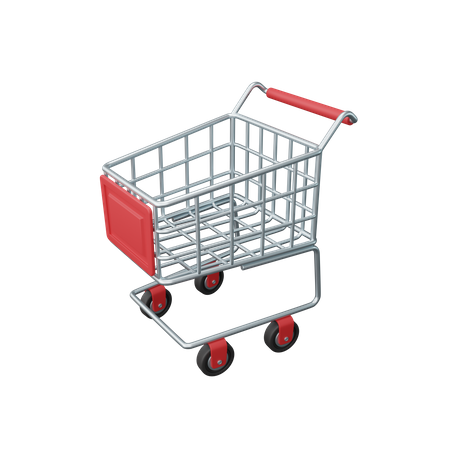 Shopping cart  3D Illustration