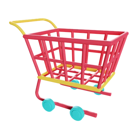 Shopping Cart  3D Illustration