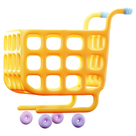 Shopping Cart  3D Illustration