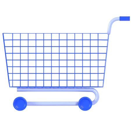 Shopping cart  3D Illustration