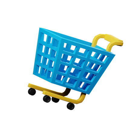 Shopping Cart  3D Illustration