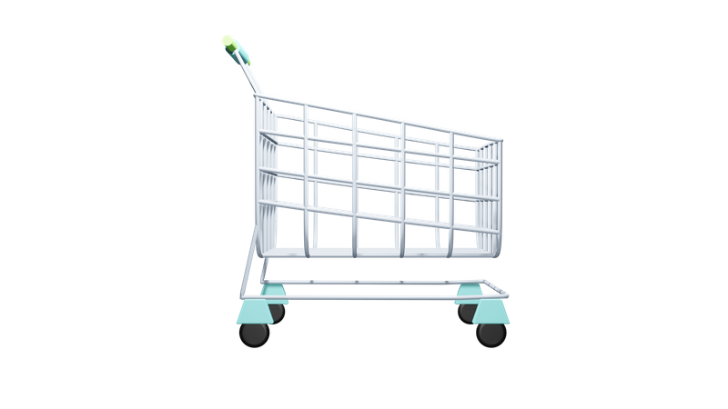 Shopping Cart  3D Illustration