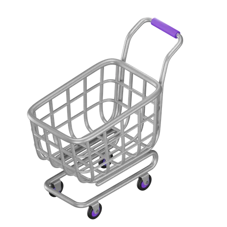 Shopping Cart  3D Illustration