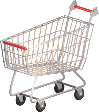 Shopping Cart  3D Illustration