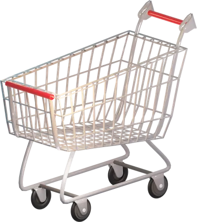 Shopping Cart  3D Illustration