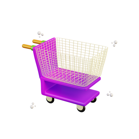 Shopping Cart  3D Illustration