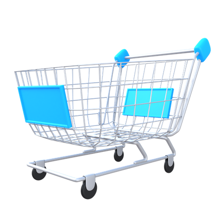 Shopping Cart  3D Illustration