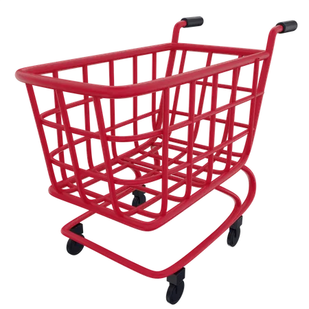 Shopping Cart  3D Illustration