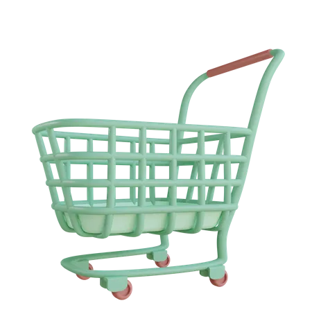 Shopping Cart  3D Illustration