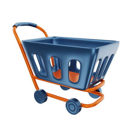 Shopping Cart  3D Illustration