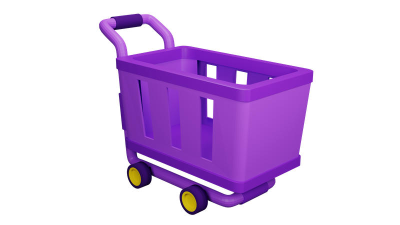 Shopping Cart 3D Illustration
