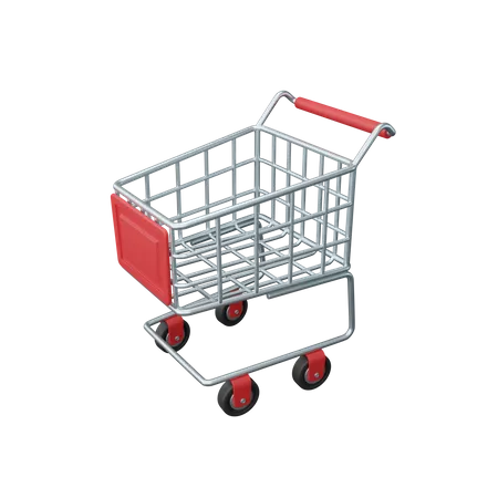 Shopping cart  3D Illustration