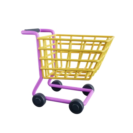 Shopping Cart  3D Illustration