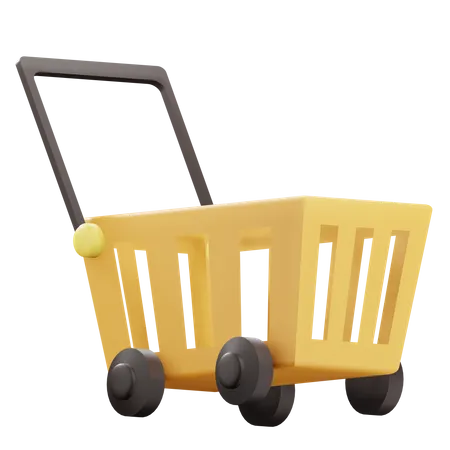 Shopping Cart 3 D Icon Illustration 3D Icon