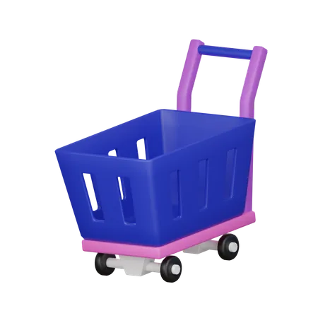 3 D Shopping Cart 3D Icon