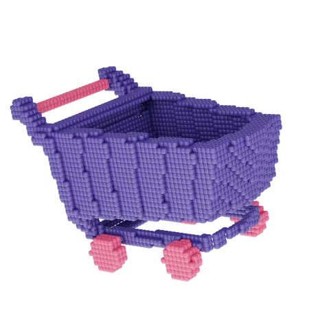 Shopping Cart That Can Be Used Lifting Your Object 3D Icon