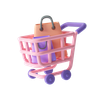 3ds of shopping-cart