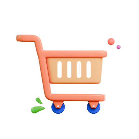 Shopping Cart Delivery  3D Icon