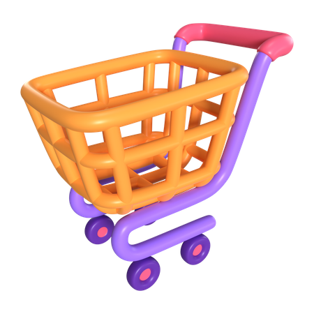 Shopping Cart Empty  3D Icon