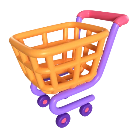 Shopping Cart Empty  3D Icon