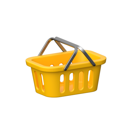 Shopping cart for online order.  3D Icon