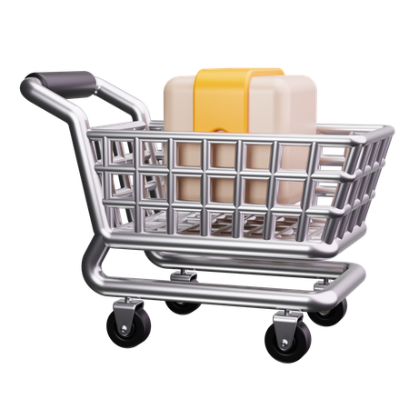 Shopping Cart With Sale  3D Icon