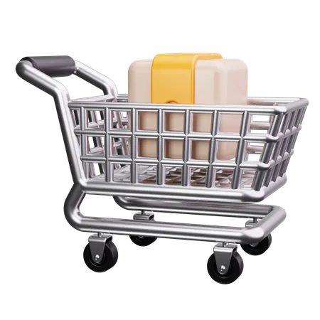 Shopping Cart With Sale  3D Icon