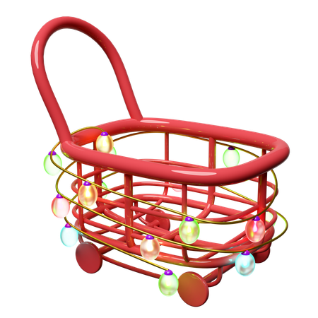 Shopping Carts Empty  3D Illustration