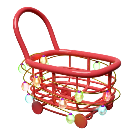 Shopping Carts Empty  3D Illustration