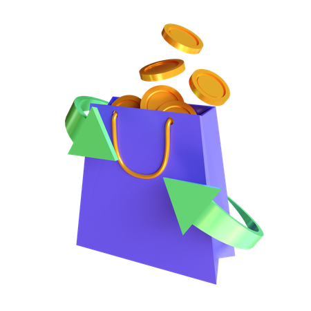 Shopping Cashback  3D Icon