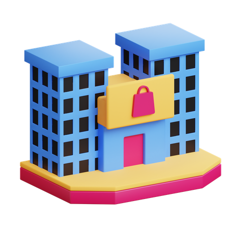 Shopping Center  3D Icon