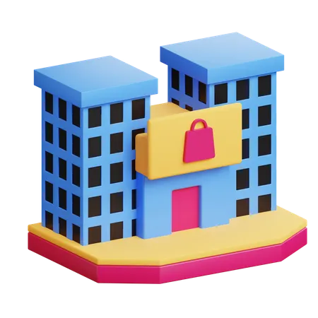 Shopping Center  3D Icon