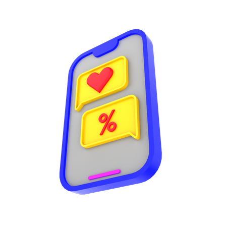 ショッピングチャット  3D Icon