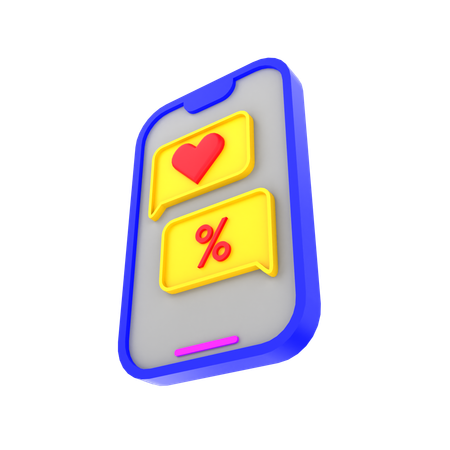 Shopping chat  3D Icon