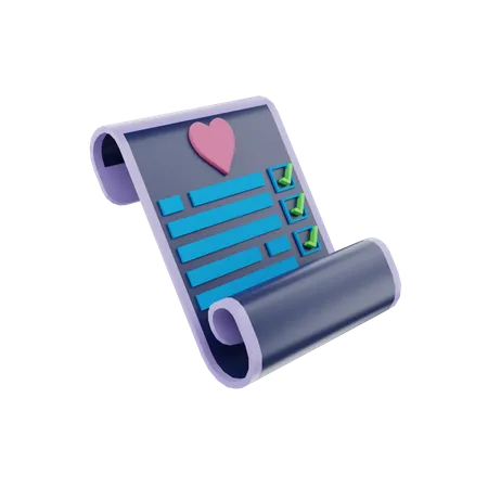 Shopping Checklist  3D Icon