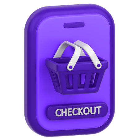 Shopping Checkout  3D Icon