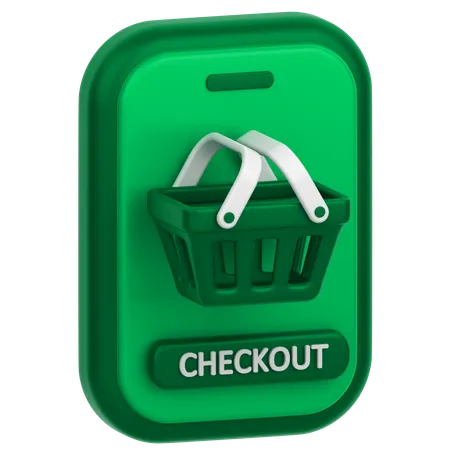 Shopping Checkout  3D Icon